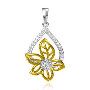 Beautifully Crafted Diamond Pendant Set with Matching Earrings in 18k gold with Certified Diamonds - LPT2172P, LPT2172PE